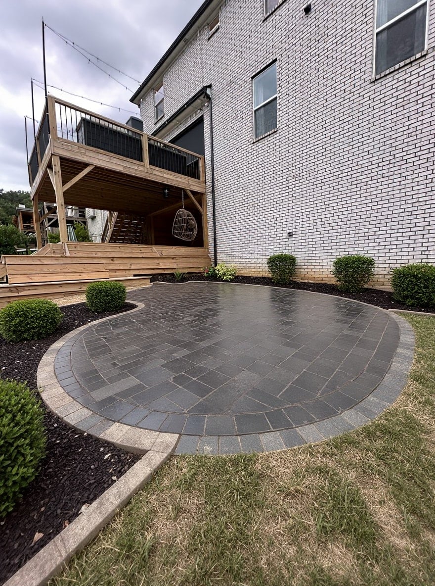 After — Patio under the deck