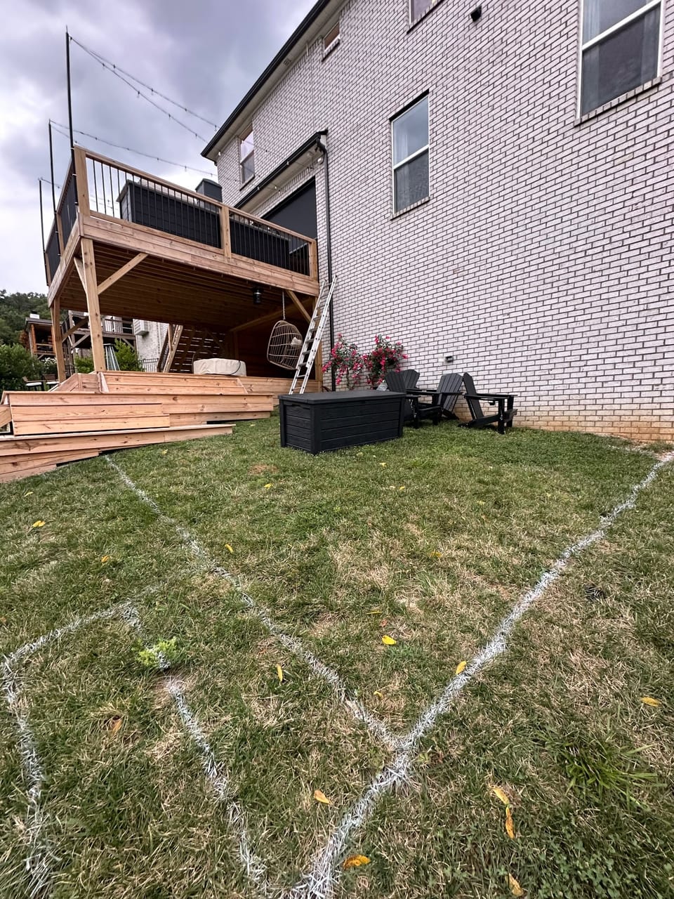 Before — Patio under the deck
